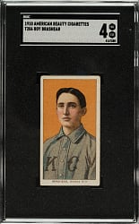 1909-1911 T206 White Border Roy Brashear SGC VG/EX 4 - American Beauty 350 Back