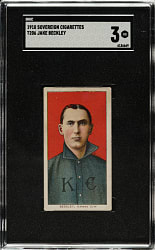 1909-1911 T206 White Border Jake Beckley SGC VG 3 - Sovereign 350 Back