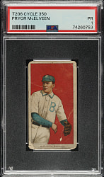 1909-1911 T206 White Border Pryor McElveen PSA POOR 1 - Cycle 350 Back