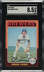 1975 Topps #223 Robin Yount Rookie SGC NM/MT+ 8.5