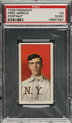 1909-1911 T206 White Border Fred Merkle PSA VG 3 (MK)