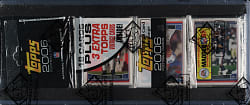2006 Topps Football Unopened Rack Pack - Tom Brady on Top - BBCE