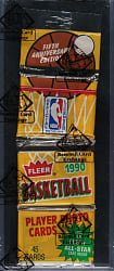 1990-1991 Fleer Basketball Unopened Rack Pack - David Robinson on Top - BBCE