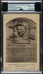Signed 1946-1952 Albertype (Type 2) Black-and-White Hall of Fame Postcard Ed Walsh PSA/DNA NM-MT 8