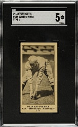 1916 M101-4 Everybody's Clothing Store (Type 1) #134 Oliver O'Mara SGC EX 5