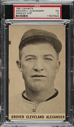 1961 Exhibits "Wrigley Field" Grover Alexander PSA EX 5