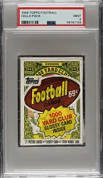 1986 Topps Football Unopened Cello Pack PSA MINT 9