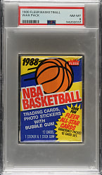 1988-1989 Fleer Basketball Unopened Wax Pack PSA NM-MT 8