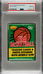 1987-1988 Fleer Basketball Unopened Wax Pack PSA NM-MT 8
