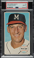 1964 Topps Giants #31 Warren Spahn PSA GEM MINT 10