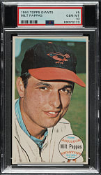 1964 Topps Giants #5 Milt Pappas PSA GEM MINT 10