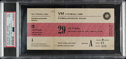 June 24, 1958 Brazil (vs. France) World Cup Semis Full Ticket PSA GOOD 2 - Pele WC Goal