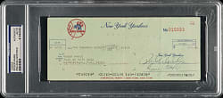 1979 Roger Maris Endorsed New York Yankees Payroll Check - PSA/DNA