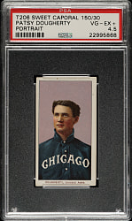 1909-1911 T206 White Border Patsy Dougherty Portrait PSA VG-EX+ 4.5