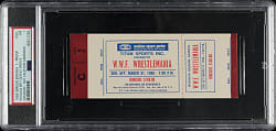 1985 WrestleMania I Full Proof Ticket PSA NM 7