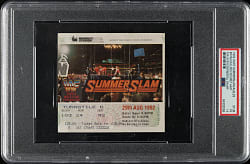 August 29, 1992 WWF SummerSlam Ticket Stub PSA FAIR 1.5
