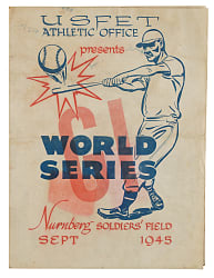 1945 United States Armed Forces "GI" World Series Scorecard