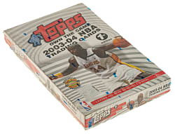 2003-2004 Topps Basketball First Edition Factory-Sealed Unopened Hobby Box (20 Packs) - LeBron James Rookie Year