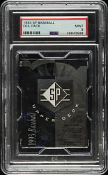 1993 Upper Deck SP Unopened Foil Pack PSA MINT 9 - Derek Jeter Rookie Year