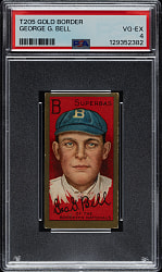 1911 T205 Gold Border George Bell PSA VG-EX 4