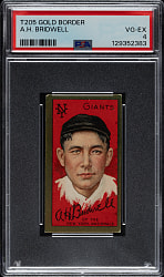 1911 T205 Gold Border Albert H. Bridwell PSA VG-EX 4