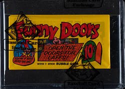 1970 Topps "Funny Doors" Unopened Wax Pack - BBCE