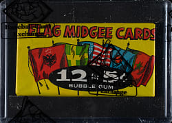 1963 Topps "Flag Midgee Cards" Unopened Wax Pack - BBCE