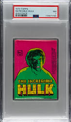1979 Topps "The Incredible Hulk" Unopened Wax Pack PSA NM 7