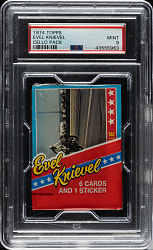 1974 Topps "Evel Knievel" Unopened Cello Pack PSA MINT 9