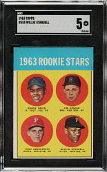 1963 Topps #553 Willie Stargell Rookie SGC EX 5