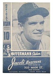 1946 Buffalo Bisons (vs. Montreal Royals) Program with Jackie Robinson in Lineup