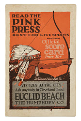 1920 Cleveland Indians (vs. Brooklyn Robins) World Series Program