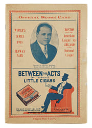 1918 Boston Red Sox (vs. Chicago Cubs) World Series Program with Babe Ruth