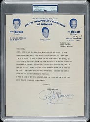 1953 Rocky Marciano Signed Letter with Original Mailing Envelope - PSA/DNA GEM MINT 10