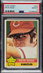 1976 Topps #240 Pete Rose PSA NM-MT 8