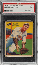 1934-1936 R327 Diamond Stars #85 Julius Solters PSA EX 5