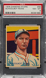1934-1936 R327 Diamond Stars #98 Schoolboy Rowe High Number PSA NM-MT 8