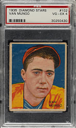 1934-1936 R327 Diamond Stars #102 Van Mungo High Number PSA VG-EX 4