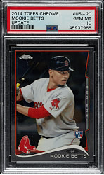 2014 Topps Chrome Update #US-20 Mookie Betts Rookie PSA GEM MINT 10