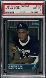 1997 Bowman Chrome #182 Adrian Beltre Rookie PSA GEM MINT 10
