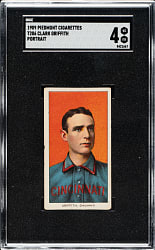1909-1911 T206 White Border Clark Griffith Portrait SGC VG/EX 4