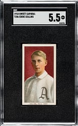 1909-1911 T206 White Border Eddie Collins SGC EX+ 5.5