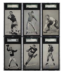 1948-1952 W468 Football Exhibits SGC-Graded Complete Set (59)