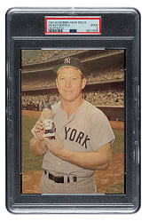 1961-1963 Mickey Mantle Bobbing-Head Doll Advertising Card PSA GOOD 2