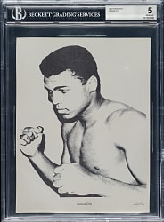 Circa 1960s Sports Pix Boxing Premium Cassius Clay Portrait BGS EX 5