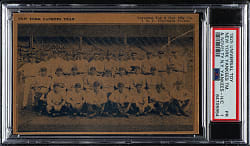 1925 W504 Universal Toy and Novelty New York Yankees Team with Babe Ruth and Lou Gehrig Rookie PSA POOR 1 - 1 of 1 - Highest Graded!