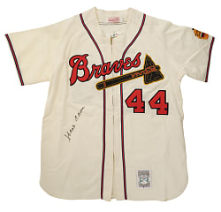 Hank Aaron Signed Milwaukee Braves Jersey - PSA/DNA