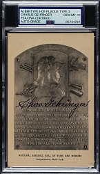 Signed 1946-1952 Albertype (Type 2) Hall of Fame Black-and-White Postcard Charlie Gehringer PSA/DNA GEM MINT 10