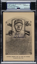 Signed 1946-1952 Albertype (Type 2) Black-and-White Hall of Fame Postcard Carl Hubbell PSA/DNA GEM MINT 10