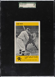 1960 ED-U-Cards #41B Babe Ruth SGC MINT 96 - 1 of 1 - Highest Graded!